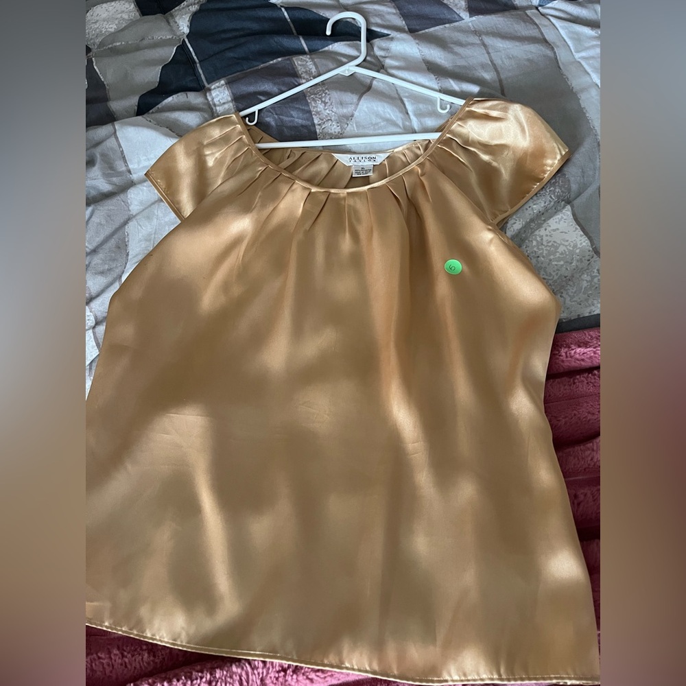 Gold Satin Blouse